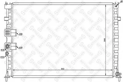 Радиатор, охлаждение двигателя STELLOX купить