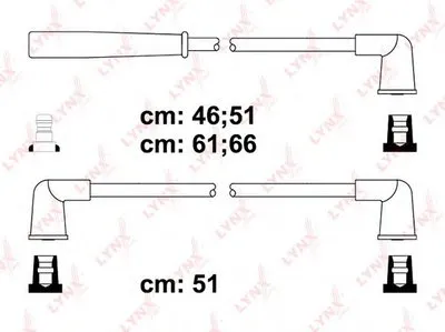 Комплект проводов зажигания LYNXauto купить