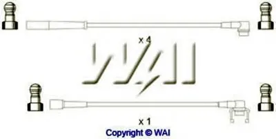 Комплект проводов зажигания WAIglobal купить