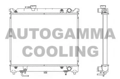 Радиатор, охлаждение двигателя AUTOGAMMA купить