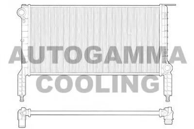 Радиатор, охлаждение двигателя AUTOGAMMA купить