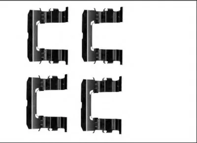 Комплектующие, колодки дискового тормоза HELLA купить