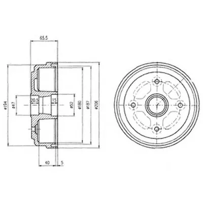 Тормозной барабан DELPHI купить