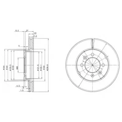 Тормозной диск DELPHI купить