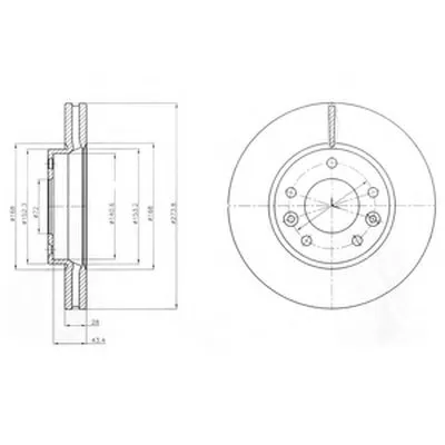 Тормозной диск DELPHI купить