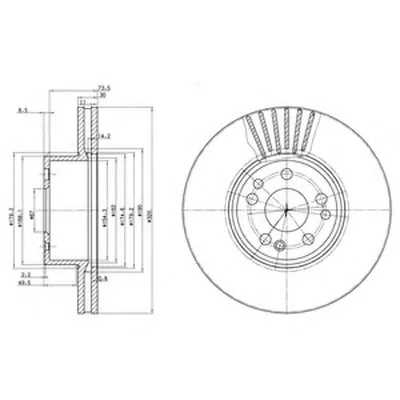 Тормозной диск DELPHI купить