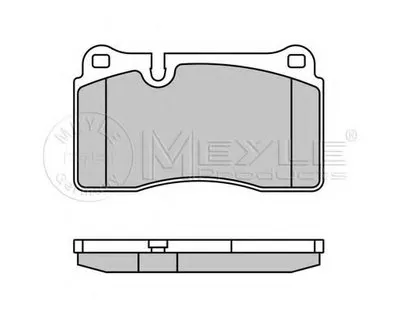 Комплект тормозных колодок, дисковый тормоз PLATINUM PAD MEYLE купить