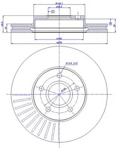 Тормозной диск HC CAR купить
