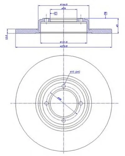 Тормозной диск CAR купить