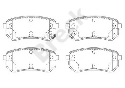 Комплект тормозных колодок, дисковый тормоз BRECK купить