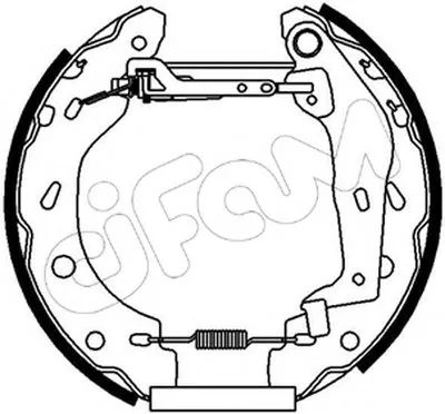 Комплект тормозных колодок Kit premounted CIFAM купить