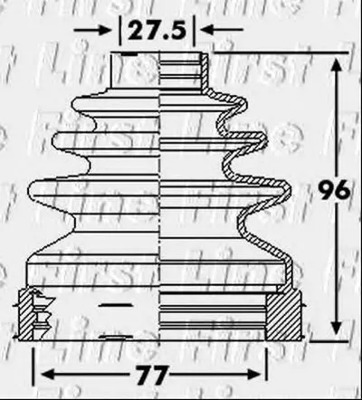 Пыльник, приводной вал FIRST LINE купить