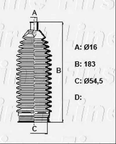 Пыльник, рулевое управление FIRST LINE купить