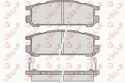 Комплект тормозных колодок, дисковый тормоз VILLAR купить