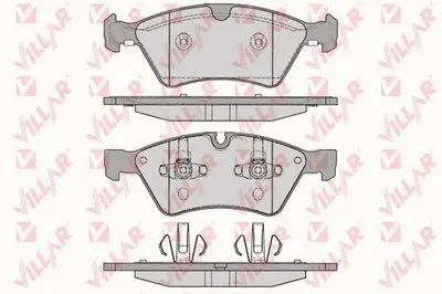 Комплект тормозных колодок, дисковый тормоз VILLAR купить