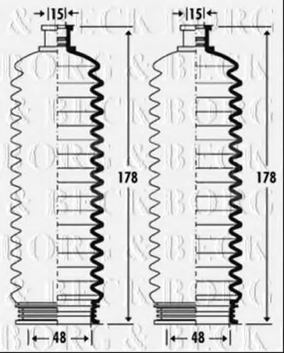 Пыльник, рулевое управление BORG & BECK купить