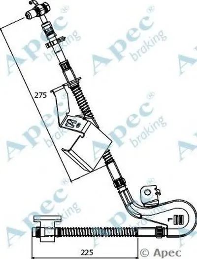 Тормозной шланг APEC braking купить
