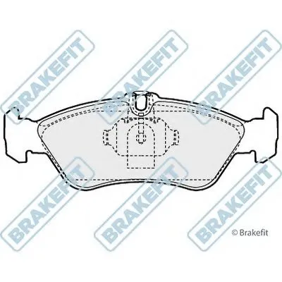 Комплект тормозных колодок, дисковый тормоз Brake Fit APEC braking купить