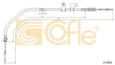 Трос, стояночная тормозная система COFLE купить