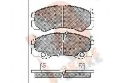 Комплект тормозных колодок, дисковый тормоз R BRAKE купить