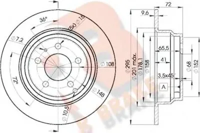 Тормозной диск R BRAKE купить