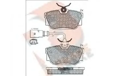Комплект тормозных колодок, дисковый тормоз R BRAKE купить