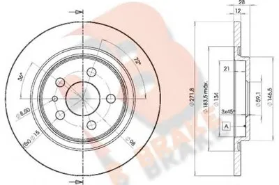Тормозной диск R BRAKE купить