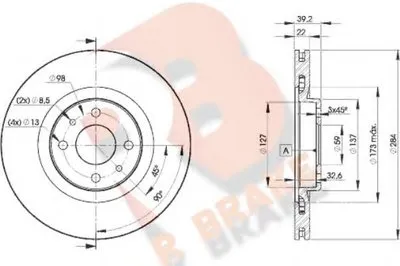 Тормозной диск R BRAKE купить
