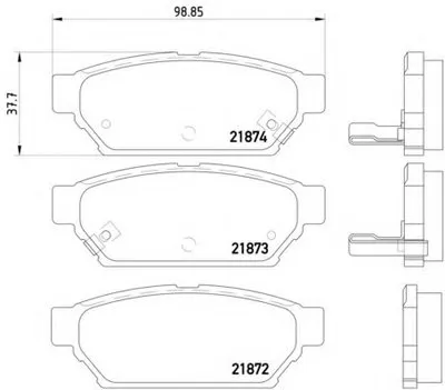 Комплект тормозных колодок, дисковый тормоз HELLA купить