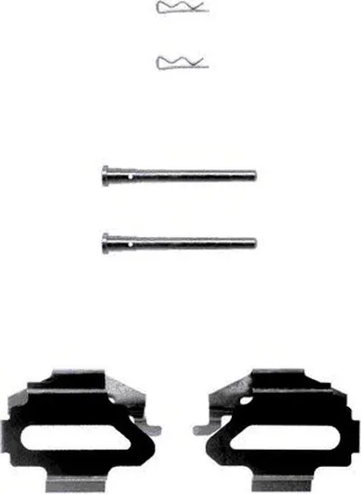 Комплектующие, колодки дискового тормоза HELLA купить