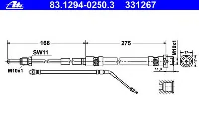 Тормозной шланг ATE купить
