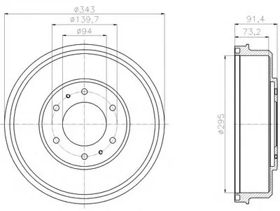 Тормозной барабан HELLA PAGID купить