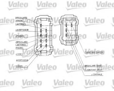 Выключатель на колонке рулевого управления VALEO купить
