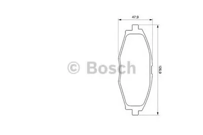 Комплект тормозных колодок, дисковый тормоз BOSCH купить