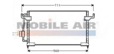 Конденсатор, кондиционер VAN WEZEL купить