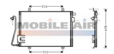 Конденсатор, кондиционер VAN WEZEL купить