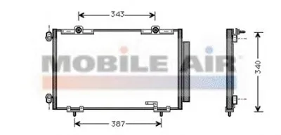 Конденсатор, кондиционер VAN WEZEL купить
