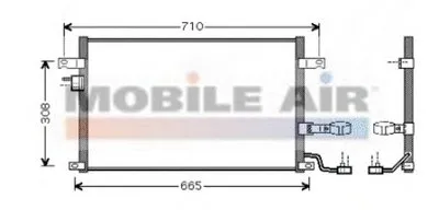 Конденсатор, кондиционер VAN WEZEL купить