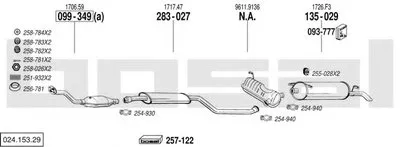 Система выпуска ОГ BOSAL купить