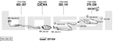 Система выпуска ОГ BOSAL купить