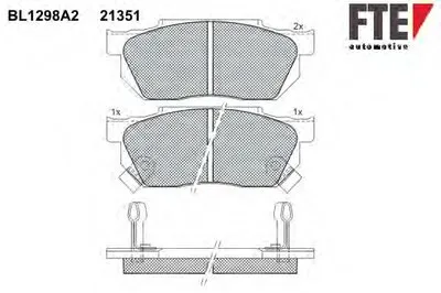 Комплект тормозных колодок, дисковый тормоз FTE купить