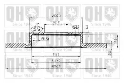 Тормозной диск QUINTON HAZELL купить