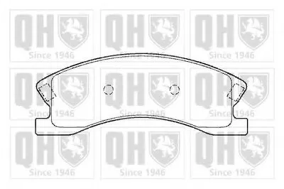 Комплект тормозных колодок, дисковый тормоз QUINTON HAZELL купить