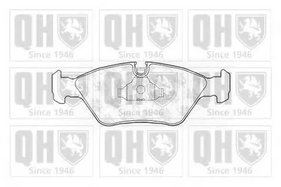 Комплект тормозных колодок, дисковый тормоз QUINTON HAZELL купить