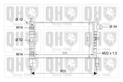Радиатор, охлаждение двигателя QUINTON HAZELL купить