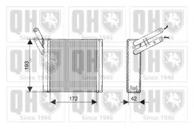 Теплообменник, отопление салона QUINTON HAZELL купить