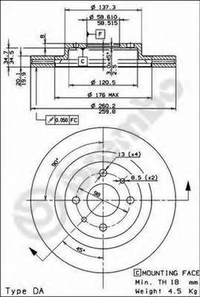 Тормозной диск BREMBO купить