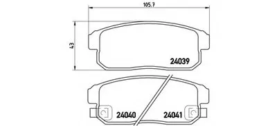 Комплект тормозных колодок, дисковый тормоз BREMBO купить