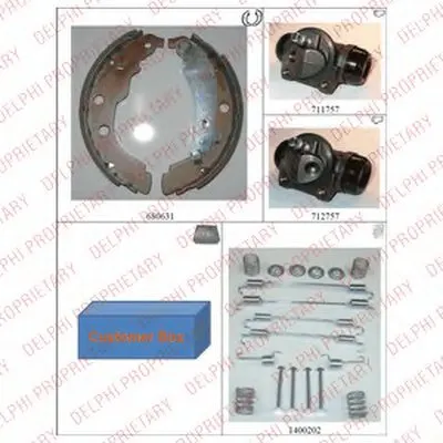 Комплект тормозных колодок DELPHI купить