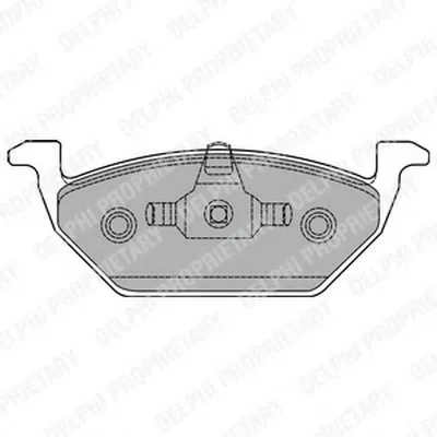 Комплект тормозных колодок, дисковый тормоз DELPHI купить